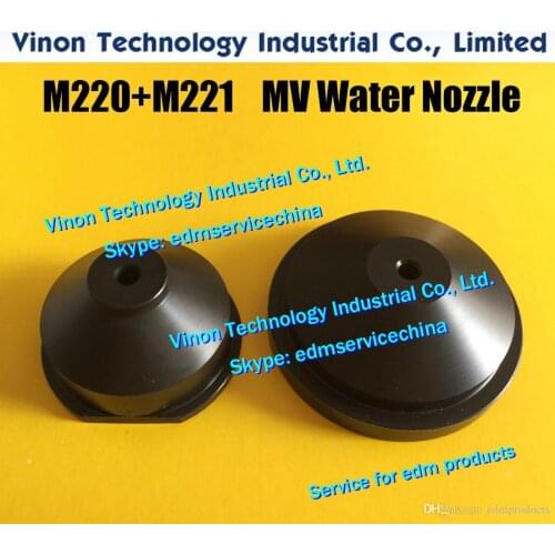 2pcs) M220+M221 MV Water Nozzle Set Ø7mm X085C155H02+X085C131H02 Upper&Lower Mitsubishi MV Flushing Nozzle DFF7300, DEG42A, DEG