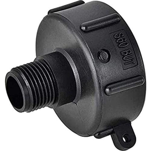 275 330 IBC Tote Adapter Water Hose Male Adapter Garden Hose Drain Plug Connector - Coarse Thread X Garden Hose