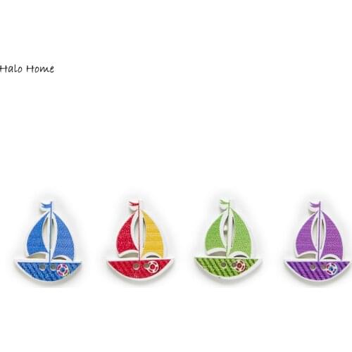 30pcs Ship Theme Wooden buttons fit Sewing Scrapbooking Clothing DIY Handmade Crafts Home Cloth Decor 20-32mm