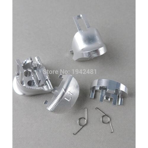 8Sets Jds040 jdm040 colorful Aluminum Metal L1 R1 L2 R2 Trigger Buttons with spring For ps4 v2 controller