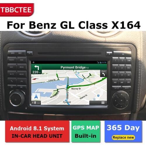 Android Car GPS Navigation For Mercedes Benz GL Class X164 2007-2012 Car dvd player BT RDS Mlutimedia player Navi 2Din WiFi