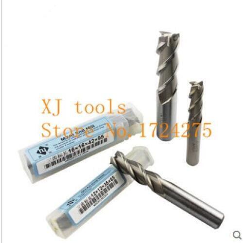 Free Shipping 5PCS 3F 1.5mm-14mm full grinding mill Milling cutter,HSS containing aluminum end mill, straight shank end mill