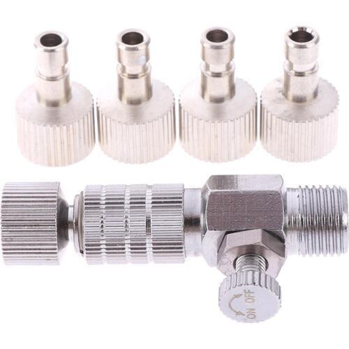 Model airbrush quick plug connector Airbrush quick release coupling disconnect adapter with 1/8" plug fitting part