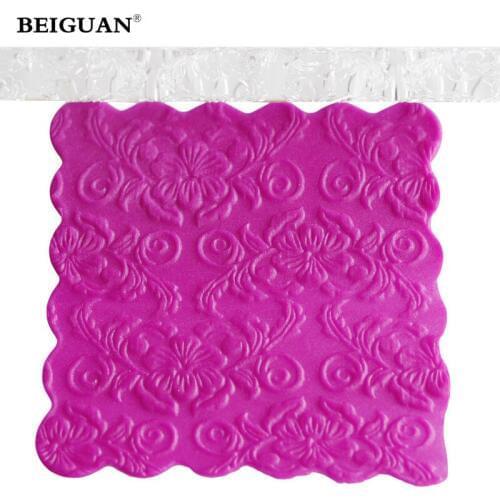 Flower shape decorative rolling pins Christmas embossing rolling pin rolling fondant fondant roller