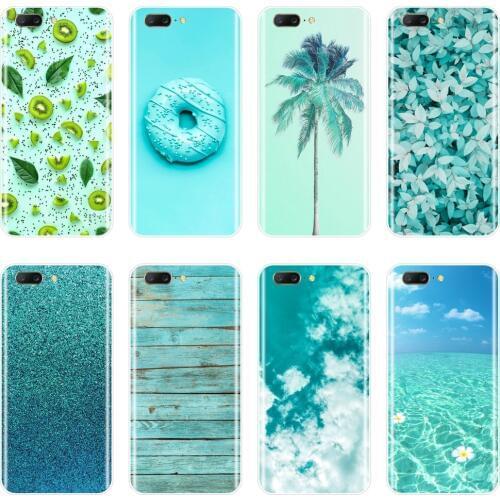 For OnePlus 6 6T 5 5T 3 3T Phone Case Silicone Green Fruit Leaf Doughnut Qcean Sky Soft Back Cover For One Plus 3 3T 5 5T 6 6T