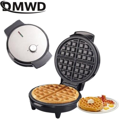 DMWD Electric mini Waffle maker cake oven Muffin machine Home cake baking pan biscuit machine for Breakfast mini automatic