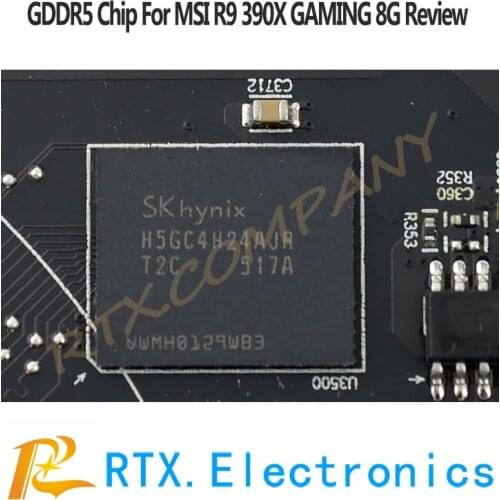 H5GC4H24AJR-R0C H5GC4H24AJR-T2C GDDR5 BGA Chipset For ASUS ROG STRIX RX470 MSI R9 390X GAMING 8G Review W4032BABG-70-F Original