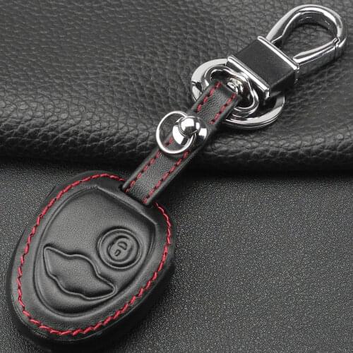 Kutery 10pcs/lot 2 Buttons Remote Car Key Cover Case Leather protect shell For BMW Mini Cooper R50 R53