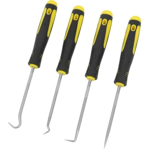 Straight/Offset/90 Degree/O-Ring Hook Pick 4pcs/Set Extra Long Hook And Pick Car Automotive Set Seal Remover Craft Hobby Tool