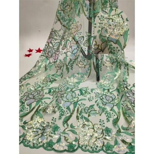 Best quality YG-724.883 embroidered African Tulle Lace Fabric African French Lace Fabric with embroidery