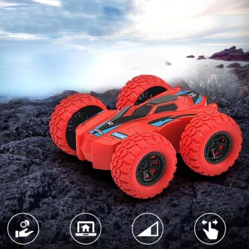 Car Models Funny Kids Inertia Vehicle Model Toy Double-sided Dump Acrobatic Climbing Children Cool Birthday Gift 7.5X7X3CM