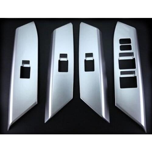 Power Window Regulater Lifter Switch Button Cover Trim 4pcs for toyota rav4 RAV 4 2014 2015 2016