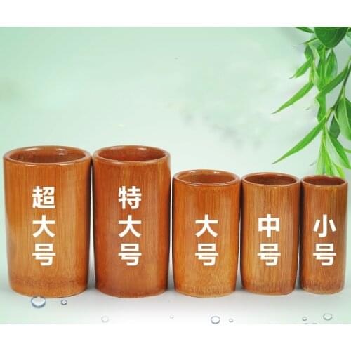 5PCS/lot Carbonized Bamboo Cupping Fire Jar Body Massage Kit Acupuncture Therapy Traditional Medical Treatment Pain Massager