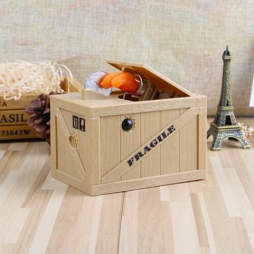 New Cute Electronic Money Box Steal Coins Piggy Bank Box Shape With Cat Claw For Kids Friend Birthday Christmas Gift Funny Toy