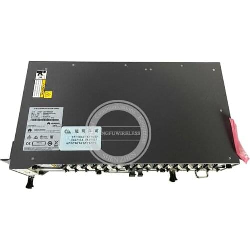 New OLT GPON Hua Wei MA5608T OLT FTTH Fiber Optic 2*MCUD1 10G Control Board+1*MPWC DC Power Board+16 port SFP Modules GPFD Card