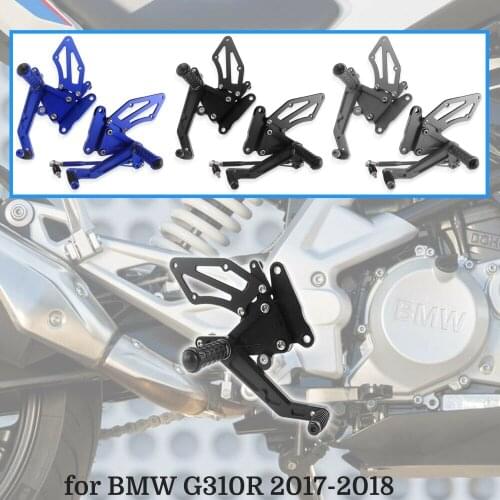 CNC Motorcycle Foot Pegs Rest Rearset Rear Set Footrest For BMW G310R G 310 2017-2018 Accessories