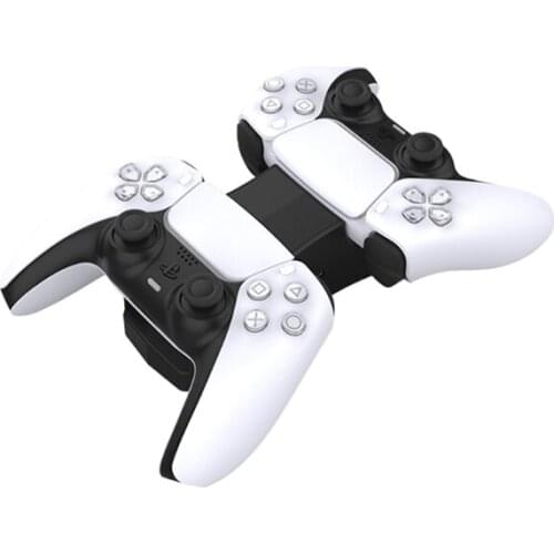 Dual Controller Charger Cradle for PS5 Controller Double Port Charge Dock Stand