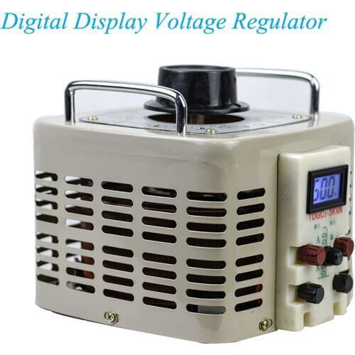 3000w Voltage Regulator 220v Single Phase Digital Display Auto-coupled Contact AC Adjustable Voltage Power Supply TDGC2