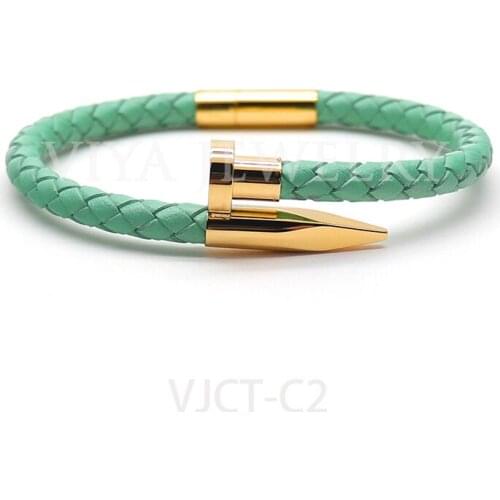 Luxury First Layer Cowhide Weave Genuine Leather Men/Women Bracelets Customized Christmas Birthday Gifts Free Shipping