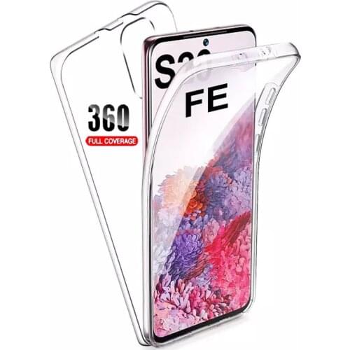 S20 FE 5G Case For Samsung Galaxy S20 FE 5G SM-G781 360 Clear Double Cases For S20 TPU + Back PC Shockproof Silicon Full Cover