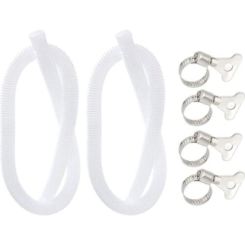 2Pcs Replacement Pool Filter Pump Hose 1.25" Diameter 59" Long Accessory