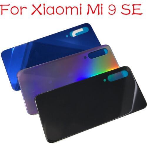 Back Glass Rear Cover For Xiaomi Mi 9 Se Mi9 Se 9se Battery Door Housing Battery Back Cover STICKER Adhesive