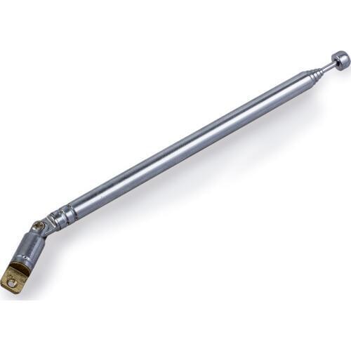 Replacement 49cm 19.3" 6 Sections Telescopic Antenna Aerial for Radio TV