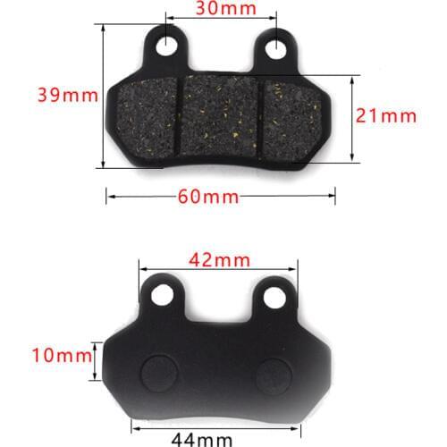 1 Pair Disc Brake Pad Rear for Motorcycle Electric Scooter Moped Trike