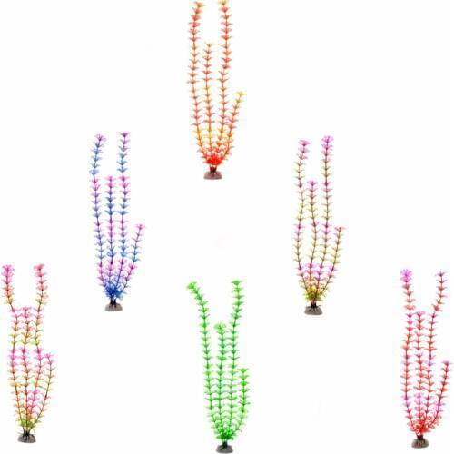 1 Pcs Fish Tank Decoration Landscape Accessories 6 Color Artificial Simulation Aquatic Water Plant Fish Tank Aquarium Decor