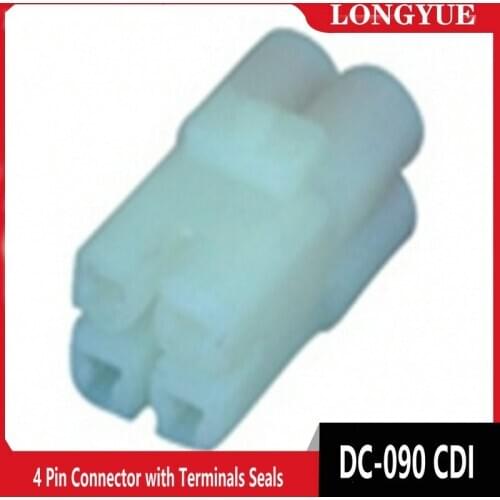 10 Kit 4 Pin Connector with Terminals Seals for DC-090 CDI