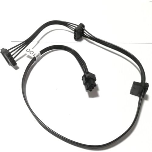 6Pin to 3-port 3 Molex 4Pin IDE Power Cable Adapter Splitter For Seasonic PSU Power Module Haiyun KM3 Series 70CM