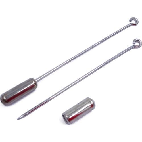 50mm 60mm 70mm Sharp End Hijab Pins Platinum Brooch Pins with Tube Backs Wholesale Stick Pin Lapel Pin Clutch JZJZ007