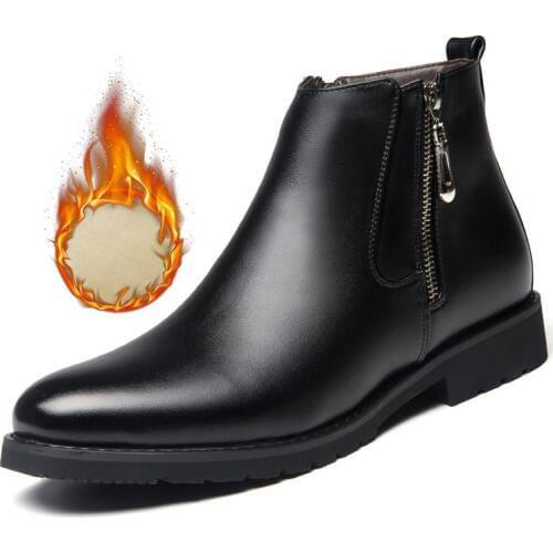 Chelsea Ankle Boots Mens Fashion Mens Luxury Shoes Leather Brand Mens Boots Dress Wedding Party Shoes Casual Apartments A4-05