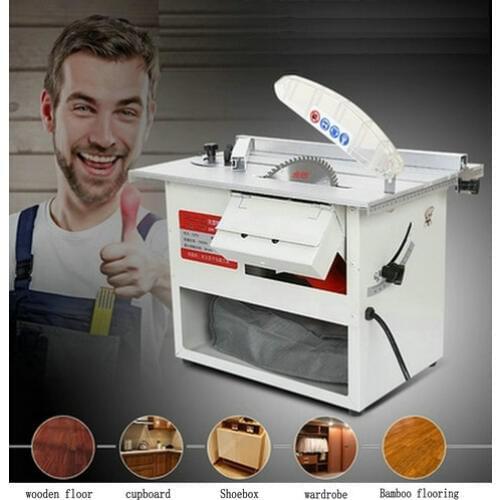 Angle adjustable cutting woodworking dust-free saw / table saw / DIY woodworking vacuum cutting machine/Woodworking bench