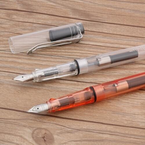 JINHAO 599 high quality Transparent plastic fashion 1.0mm nib fountain pen