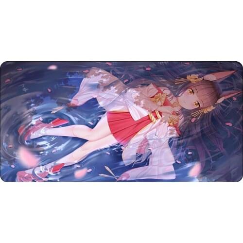 Cartoon Locking Edge Laptop Desk Mat Office Decoration Home Mouse Pad Anime Large Azur Lane Gaming Mouse Pad Keyboard MousePad
