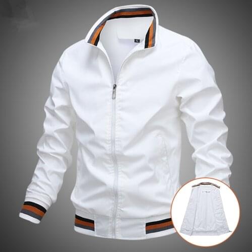 Military Jacket Men Spring Autumn Casual Solid Fashion Slim Bomber Jacket Men Overcoat New Baseball Jackets Mens Jacket Tops