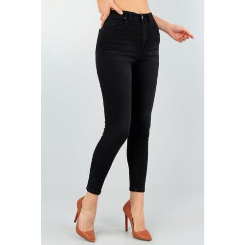 NEW SEASON FASHION DARK SMOKED LİKRALI LADIES JEANS TROUSERS TREND
