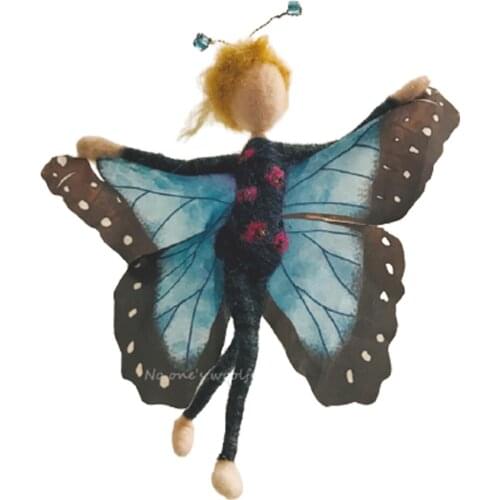 Fairy Needle Felting Kit for Beginners, 6"/15 cm Height, Elf Felting Starter Kit, Needle Felted Fairy, Felting Gift (No. 34)