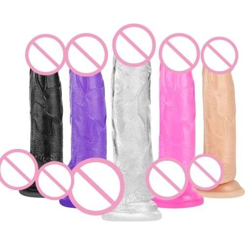 Realistic Dildos Soft Dick Anal Plug Penis Strong Suction Vibrators Masturbators Orgasm Erotics Sex Toys for Woman Couples Men