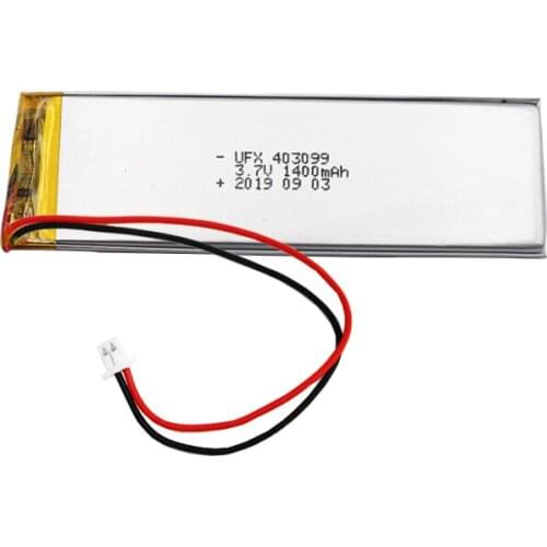 403099-3.7v 1400mAh special pocket lamp for charging box