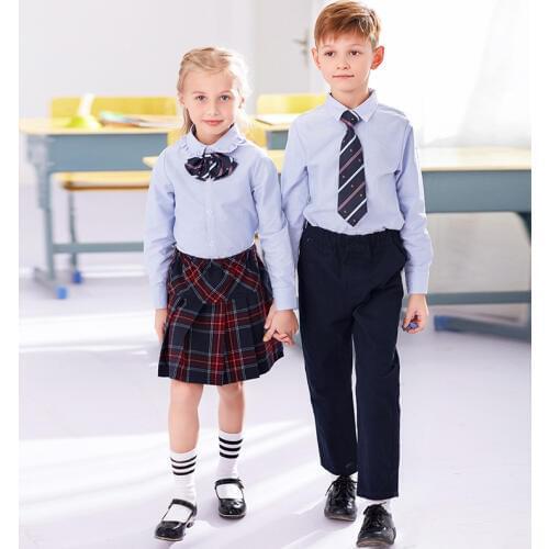 Students Summer School Uniform Girls Long Sleeve Chorus Clothing British Style Kindergarten Uniform Chorus Clothes D-0634