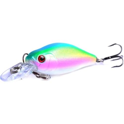 1pcs Hot Sale 7cm 8g Hard Minnow Fishing Lure Topwater Floating Wobblers Crankbait Bass Artificial Baits Pike Carp Lures Peche