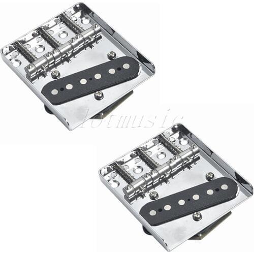 2pcs CR Vintage 3 Saddle Bridge With Pickup For Fender Tele guitar replacement