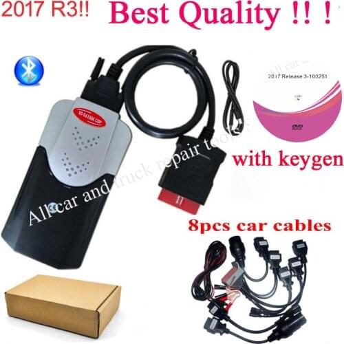 2021 NEW VCI 2017.R3 keygen for delphis bd2 car truck diagnostic repair tool led 3in1 Scanner