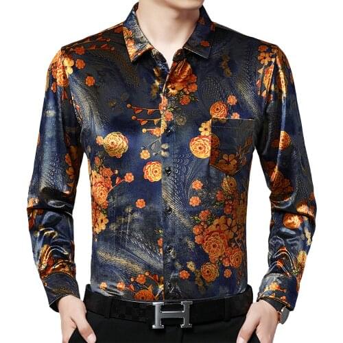 2021 Designer Fashion Long Sleeve Mens Clothing Luxury Print Pocket Shirt for Men Shirts Vintage Streetwear Jerseys Dress 1218