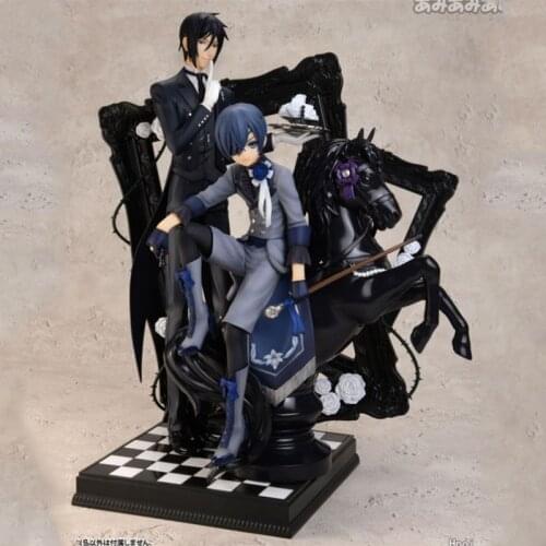 Anime ARTFX Black Butler Book of Circus Kuroshitsuji Ciel Sebastian Michaelis PVC Action Figure Collectible Model Toy Doll Gifts