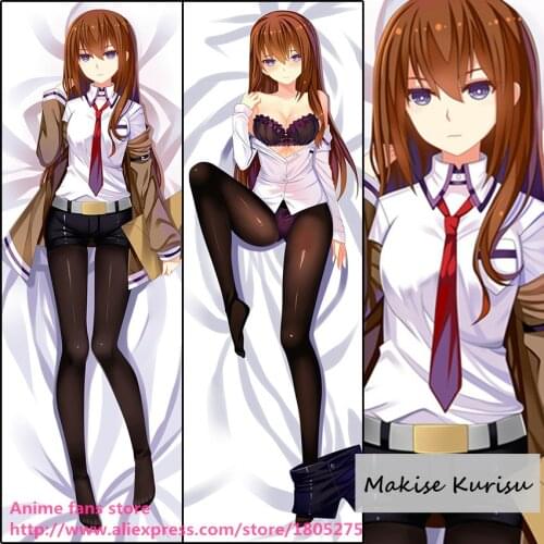 Anime Steins Gate Makise Kurisu Cute Japanese Pillowcase Pillow Case Cover decorative Hugging Body Bedding