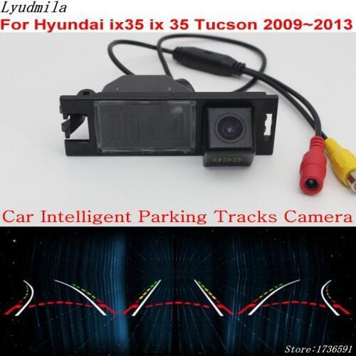 Lyudmila Car Intelligent Parking Tracks Camera FOR Hyundai ix35 ix 35 Tucson 2009~2013 HD Car Back up Reverse Rear View Camera