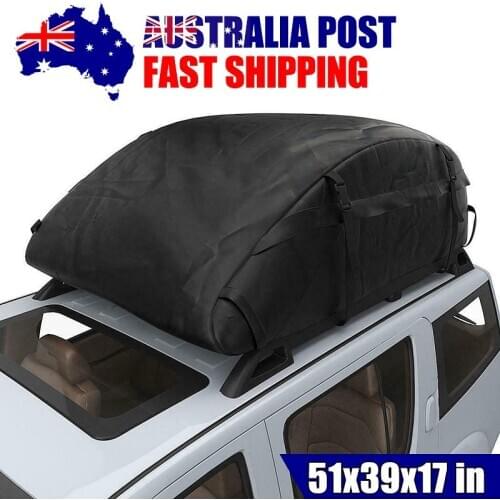 130X100X43CM Car Top Roof Rear Trunk SUV Cargo Luggage Baggage Bag Waterproof Rooftop Luggage Carrier Black Storage Travel
